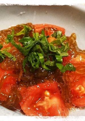 さっぱり☆トマト入りもずく酢-レシピのメイン写真