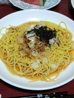 簡単さっぱり納豆パスタ-レシピのメイン写真