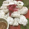 鱧の湯引きを梅肉で