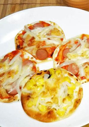 簡単！パリパリ！餃子の皮で、おつまみピザ-レシピのメイン写真