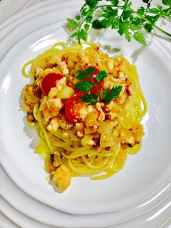 タコ・エビたっぷりのご馳走パスタ-レシピのメイン写真