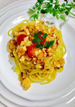 タコ・エビたっぷりのご馳走パスタ-レシピのメイン写真