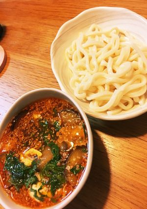 蒸し暑い夜に！夜食に！すっぱ辛つけうどん-レシピのメイン写真