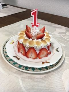 1歳♡ミニバースデーケーキ-レシピのメイン写真