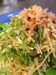 水菜と大根のナッツサラダ-レシピのメイン写真
