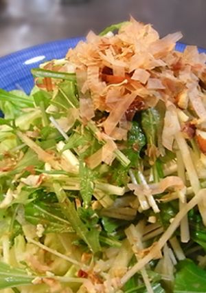 水菜と大根のナッツサラダ-レシピのメイン写真