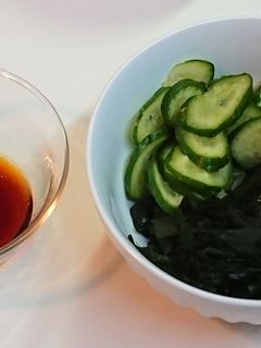 もずくとワカメときうりの酢の物-レシピのメイン写真