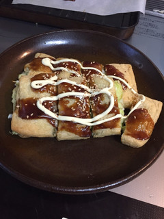 油揚げとシャキシャキ キャベツのピザ風-レシピのメイン写真