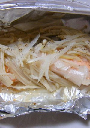 超簡単★鮭とキノコのホイル焼き-レシピのメイン写真