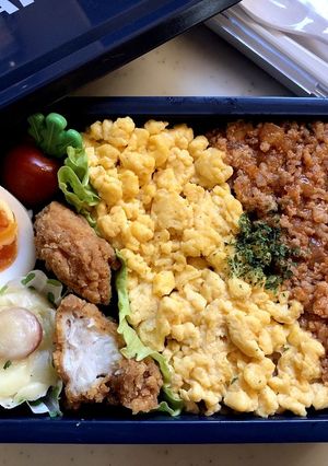 中学生弁当日記(そぼろ弁当編)-レシピのメイン写真