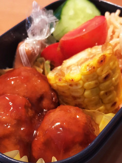 甘酢あん肉団子inお弁当-レシピのメイン写真