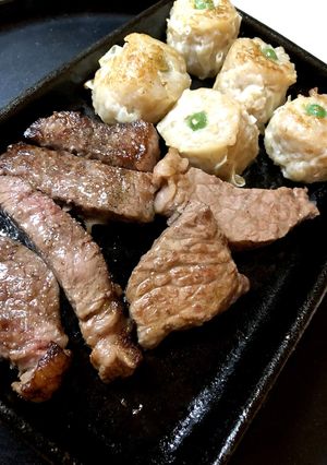 焼売☆ランプステーキ鉄板焼き♪-レシピのメイン写真