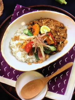 夏野菜ゴロっと、和風キーマカレー-レシピのメイン写真