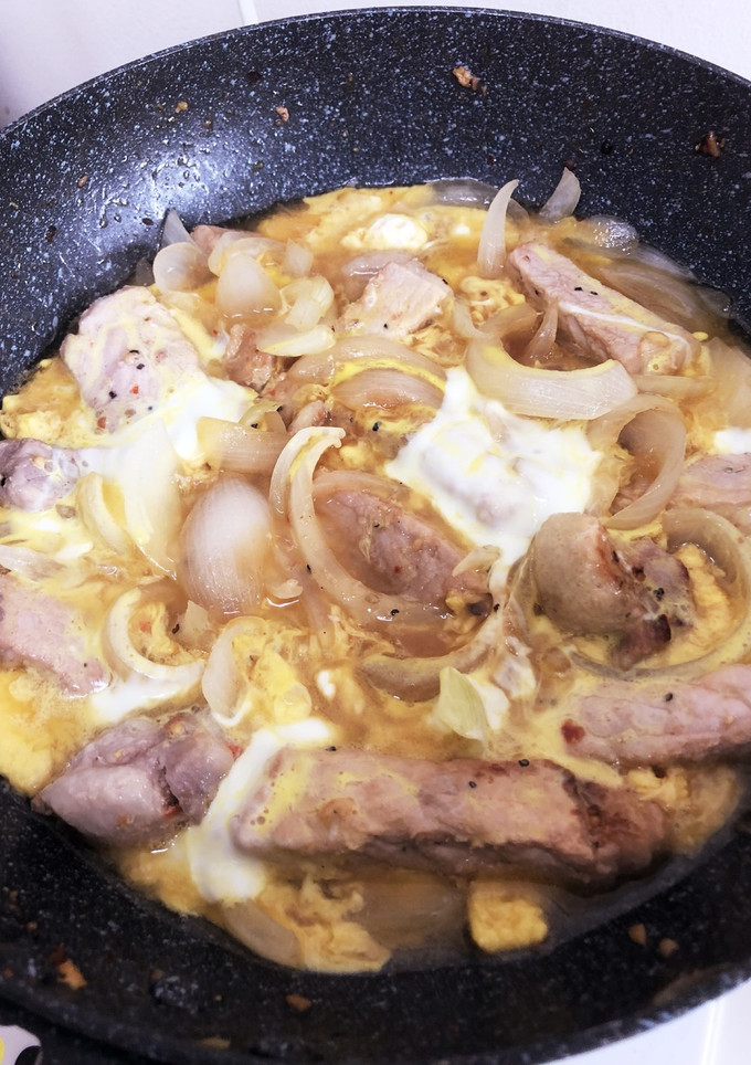 豚肉の卵とじ 他人丼にどうぞ-レシピのメイン写真
