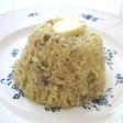 レンジでまっくろバナナの蒸しケーキ
