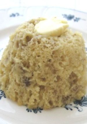 レンジでまっくろバナナの蒸しケーキ-レシピのメイン写真