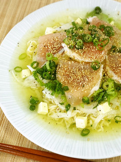 冷しサッポロ一番*生ハムキウイ塩ラーメン-レシピのメイン写真