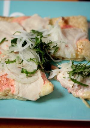 低糖質！油揚げとサラダチキンのピザ-レシピのメイン写真