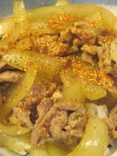 電子レンジで豚丼-レシピのメイン写真