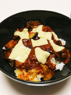 ワンプレートで簡単☆なすのミートソース丼-レシピのメイン写真