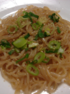 こんにゃくのごまだれ和風パスタ-レシピのメイン写真