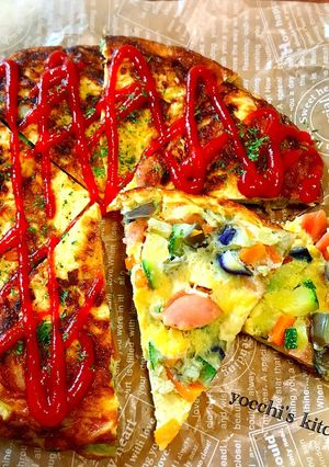 時短！残り野菜で作るスパニッシュオムレツ-レシピのメイン写真