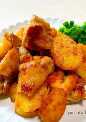 材料2つ時短テクあり！鶏じゃがの甘辛焼き-レシピのメイン写真