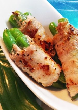 いんげんの豚バラ巻き(ソルトレモン風味)-レシピのメイン写真