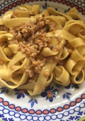 めちゃマイルドクリーミー納豆塩辛パスタ-レシピのメイン写真