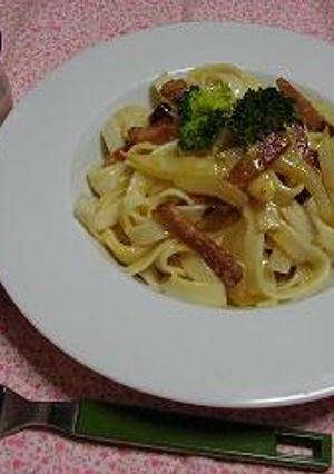 お手軽きしめんカルボナーラ-レシピのメイン写真