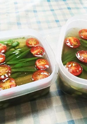 夏野菜の寒天寄せ-レシピのメイン写真