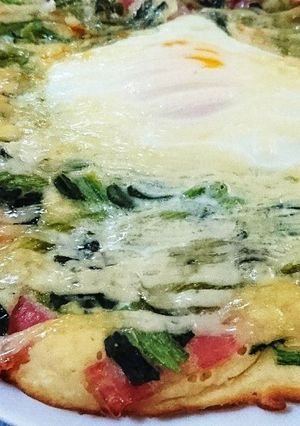 ポパイエッグパンケーキ-レシピのメイン写真