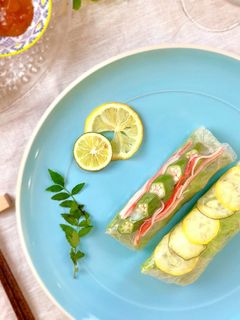 梅ソースでさっぱり夏野菜生春巻き-レシピのメイン写真