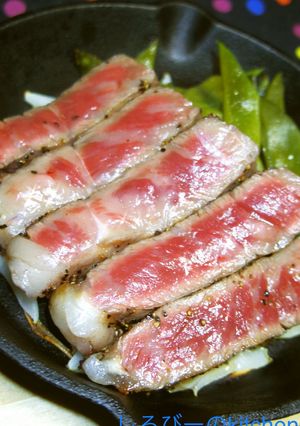 ハンバーグ職人のステーキの焼き方（湯煎）-レシピのメイン写真