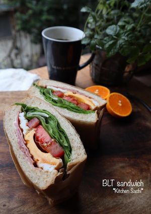 フライパン1つで簡単!BLTサンド-レシピのメイン写真