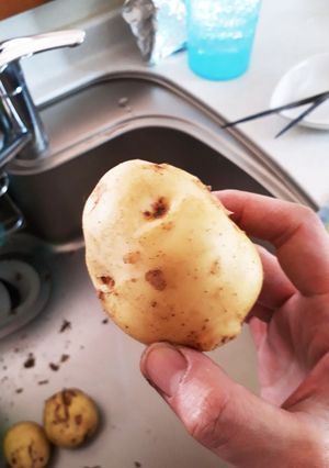 簡単!時短!新じゃがの皮むき-レシピのメイン写真