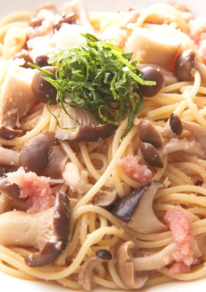 きのことたらこの 和えるだけパスタ-レシピのメイン写真