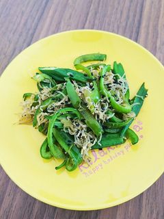 ピーマンとオクラとジャコの炒り煮♪-レシピのメイン写真