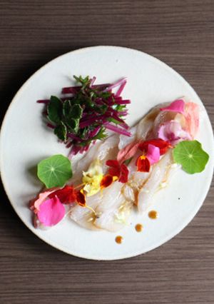 スズキと水菜のおしゃれ・カルパッチョ-レシピのメイン写真