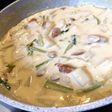かぶとウィンナーのクリームシチュー