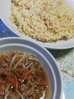 サッポロ一番醤油ラーメンでつけ麺-レシピのメイン写真