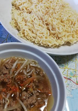 サッポロ一番醤油ラーメンでつけ麺-レシピのメイン写真