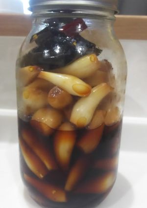 らっきょうの酢醤油漬-レシピのメイン写真