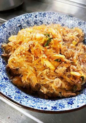 豚ひき肉と春雨のキムチ炒め-レシピのメイン写真