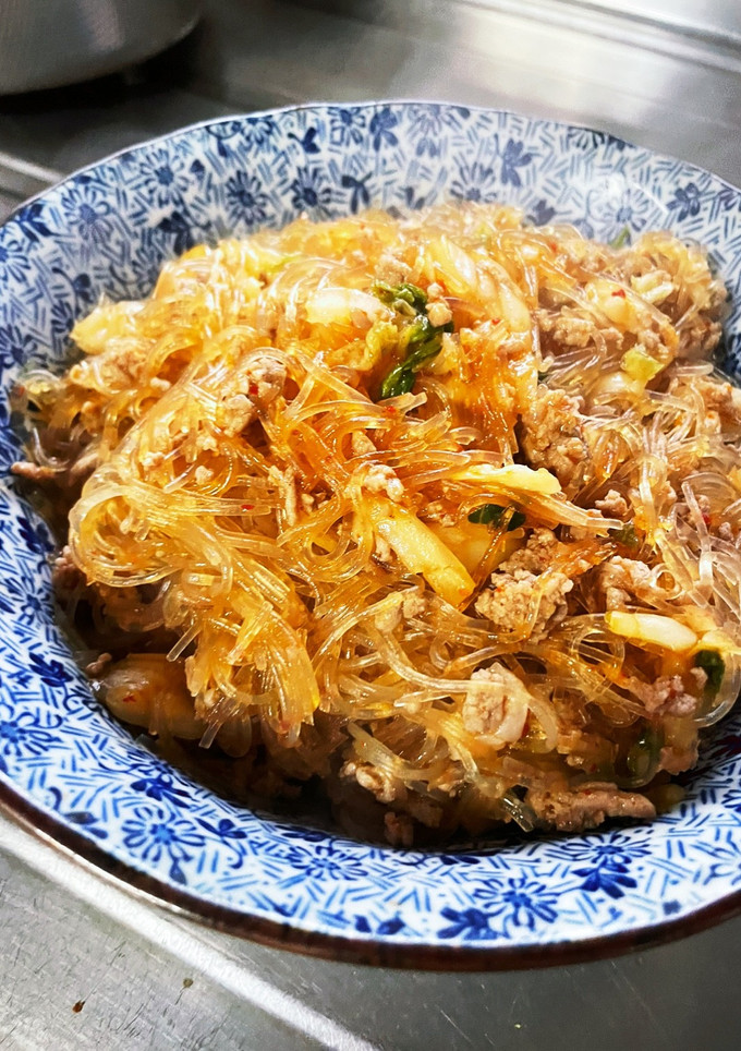 豚ひき肉と春雨のキムチ炒め-レシピのメイン写真