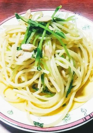 豆苗とシーチキンパスタ-レシピのメイン写真