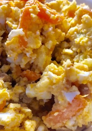 ガッツリ！焼豚ポテトサラダ-レシピのメイン写真