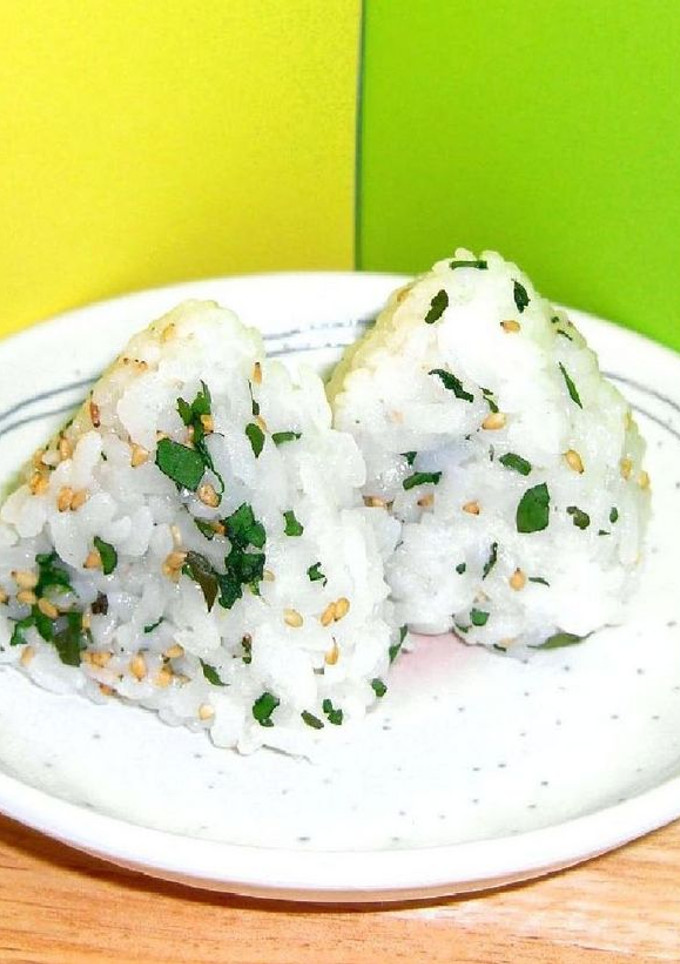 ✿焼きほうれん草　no　栄養おにぎり♪♪-レシピのメイン写真