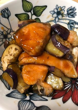 3ステップ！鮭となすの甘酢餡かけ-レシピのメイン写真