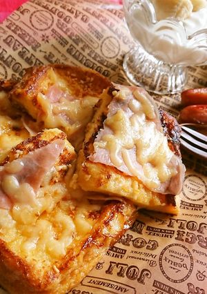 ハムとチーズのガーリックフレンチトースト-レシピのメイン写真